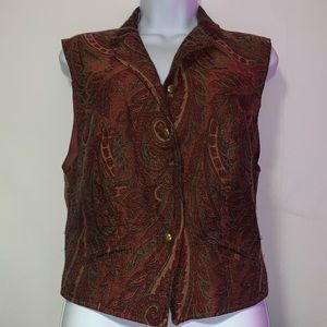 Vintage Paisley Tapestry Vest